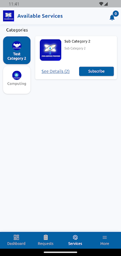 Android application 5TWA SERVICES PROVIDER screenshort