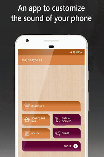 Android application dog ringtones for phone sounds screenshort