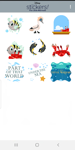 Captura de Pantalla 11 Disney Stickers: La Sirenita android