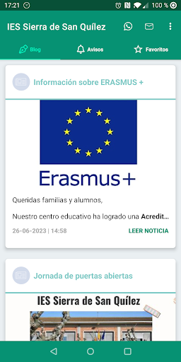 Android application IES Sierra de San Quílez screenshort