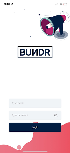 Android application Bundr screenshort