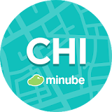 Chicago Travel Guide in English with map icon