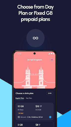 Nomad eSIM: Prepaid Data Plan Screen 2