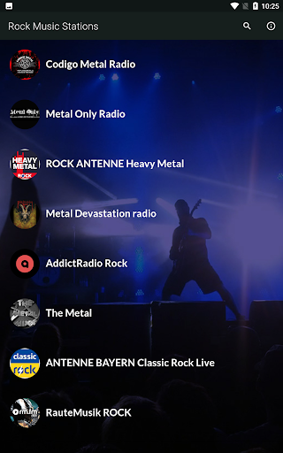 Android application Rock Music Stations Live screenshort