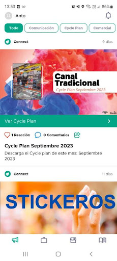 Android application Connect screenshort