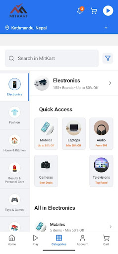 MitKart Online Shopping App