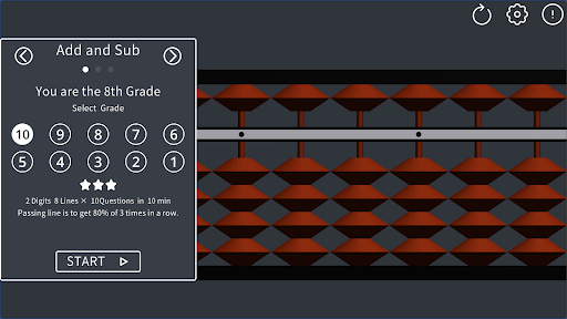 Screenshot of Abacus Exercise
