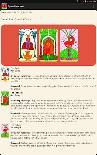 Screenshot of Shining Tribe Tarot