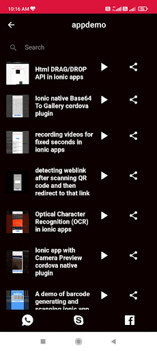 Android application REAL APPS screenshort