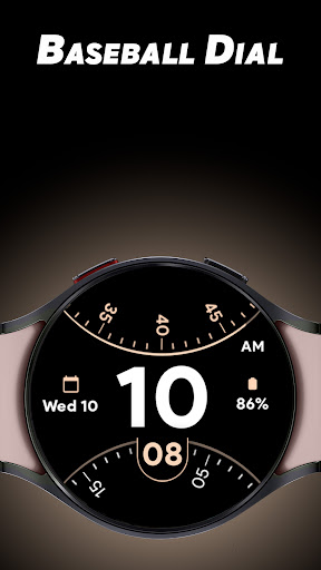 Android application Baseball Dial - Watch face screenshort