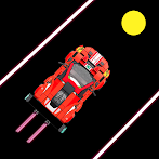 Cyberpunk racing 2d game.