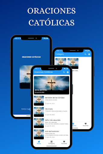 Android application Oraciones Catolicas y Santos screenshort