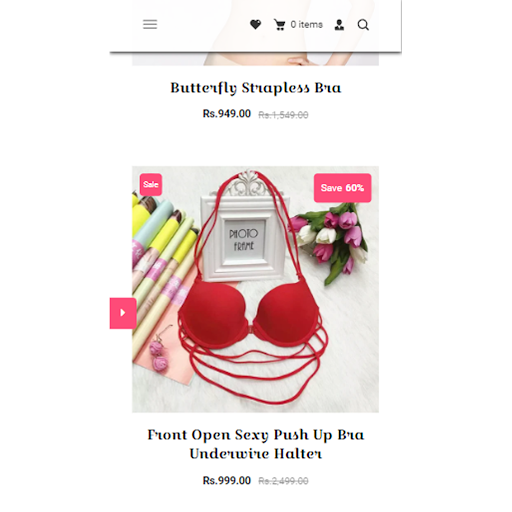 Android application Women's Mart screenshort