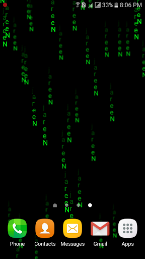 Android application Matrix Live Wallpaper screenshort