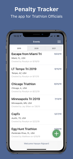 Android application Penalty Tracker screenshort
