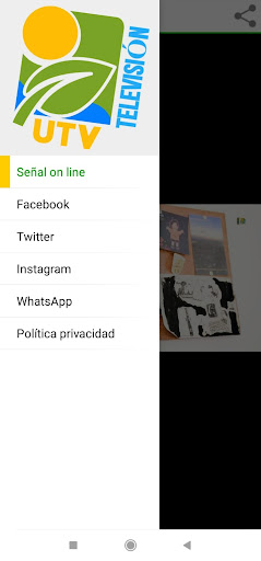 Android application UTV Televisión screenshort