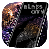 New York Glass City Theme Launcher icon