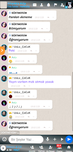 Android application Sohbet Sesli screenshort