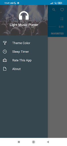 Android application Light Music Player screenshort