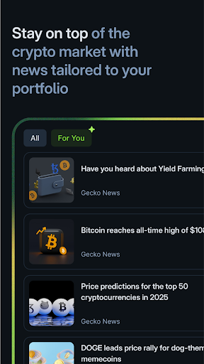 Screenshot of CoinGecko: Crypto Tracker, NFT