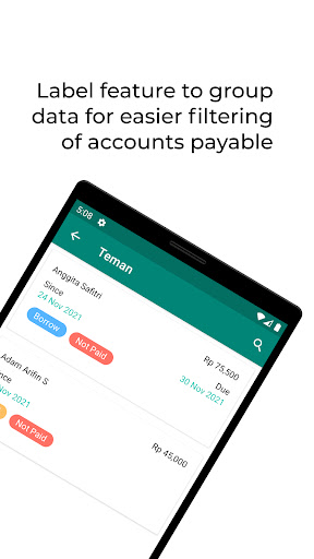 Debt - Personal Debt Recording Screen 3