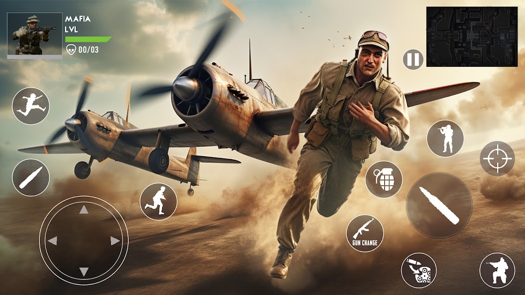 Game menembak WW2 perang dunia 4.0 APK + Mod (Unlimited money) untuk android