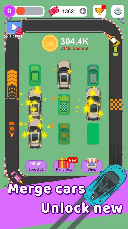 #8. Merge Rally Car (Android) 由: PuLu Network