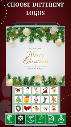 クリスマスの招待状カードのおすすめ画像3