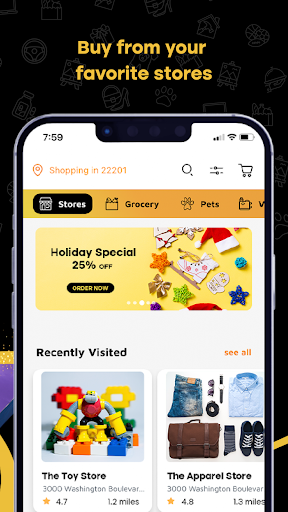 Android application URDER screenshort