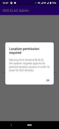 Android application DDS ELAC Admin screenshort