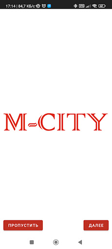 Android application M-City screenshort