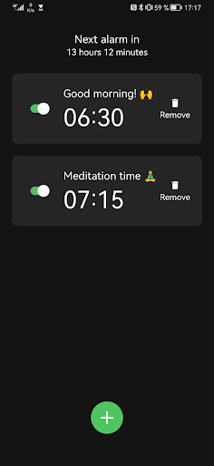 Android application BrainWake Alarm Clock screenshort