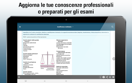 Screenshot of Manuale MSD Professionisti