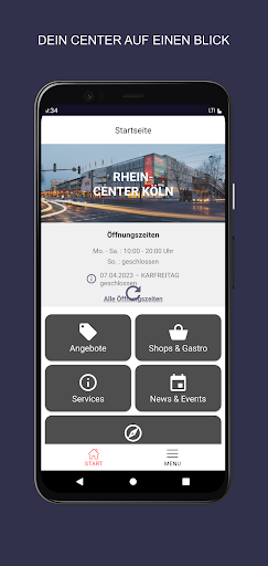 Android application Rhein-Center screenshort