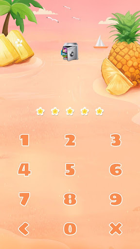 AppLock Theme Pineapples Screen 2