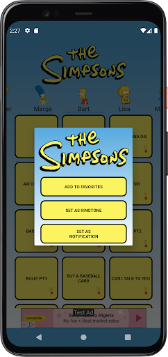 Simsons Soundboard Screen 3