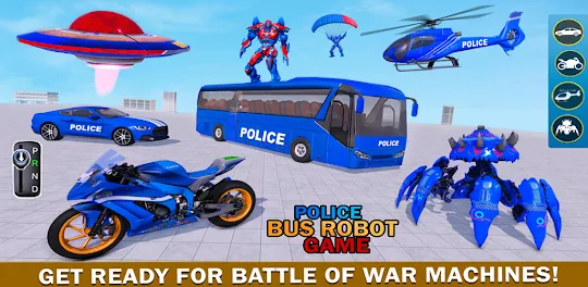 Game robot bus polisi