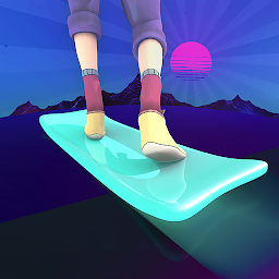Hình ảnh biểu tượng của Neon Skate | Skateboard Retro
