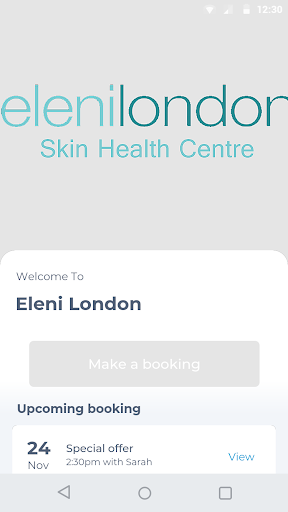 Android application Eleni London screenshort