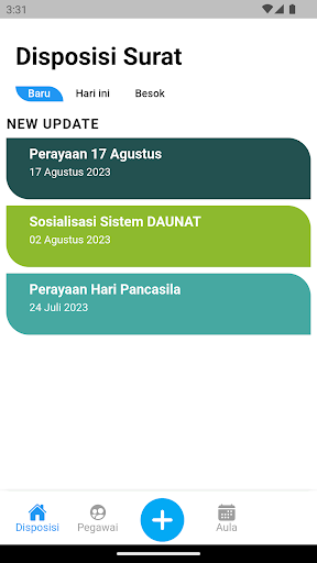 Android application DAUNAT screenshort
