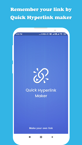 Android application Quick Hyperlink Maker screenshort