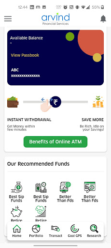 Arvind Financial Services Screen 3