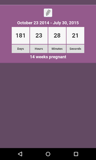 Screenshot of Pregnancy Countdown