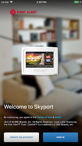 Android application Onelink Thermostat screenshort
