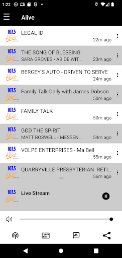 Android application 107.5 Alive screenshort