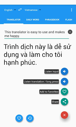 Vietnamese English Translator 7.7.5 screenshots 1