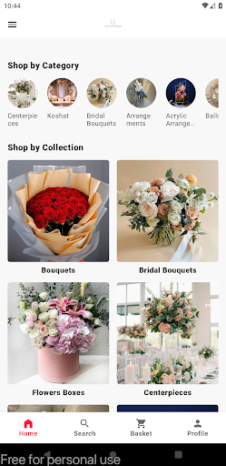 Android application Luxurious Flowers screenshort