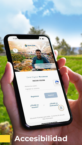 Android application Banco Mundo Mujer screenshort