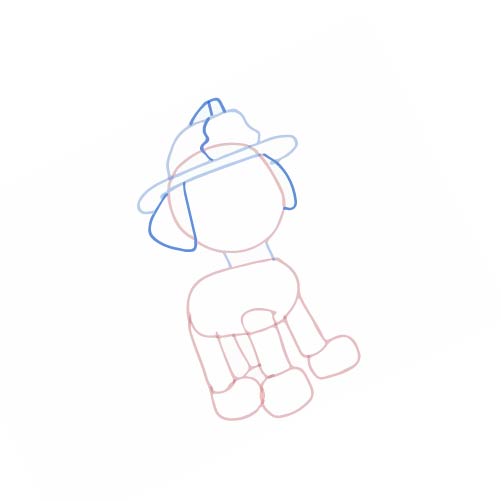 How to draw a paw. Drawings by steps patrol