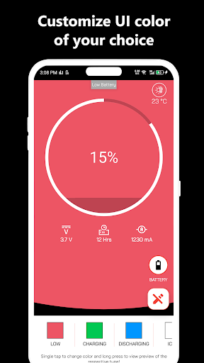 Battery Charge & Theft Alarm Screen 3